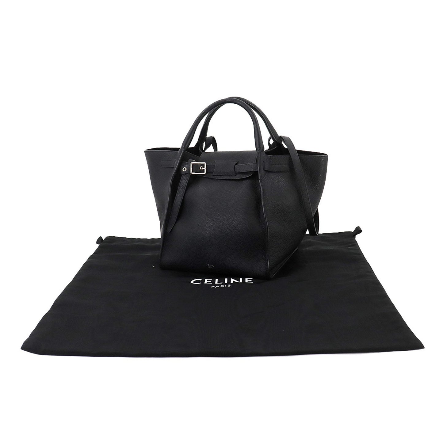 Céline Big bag, Black, Leather, shoulder