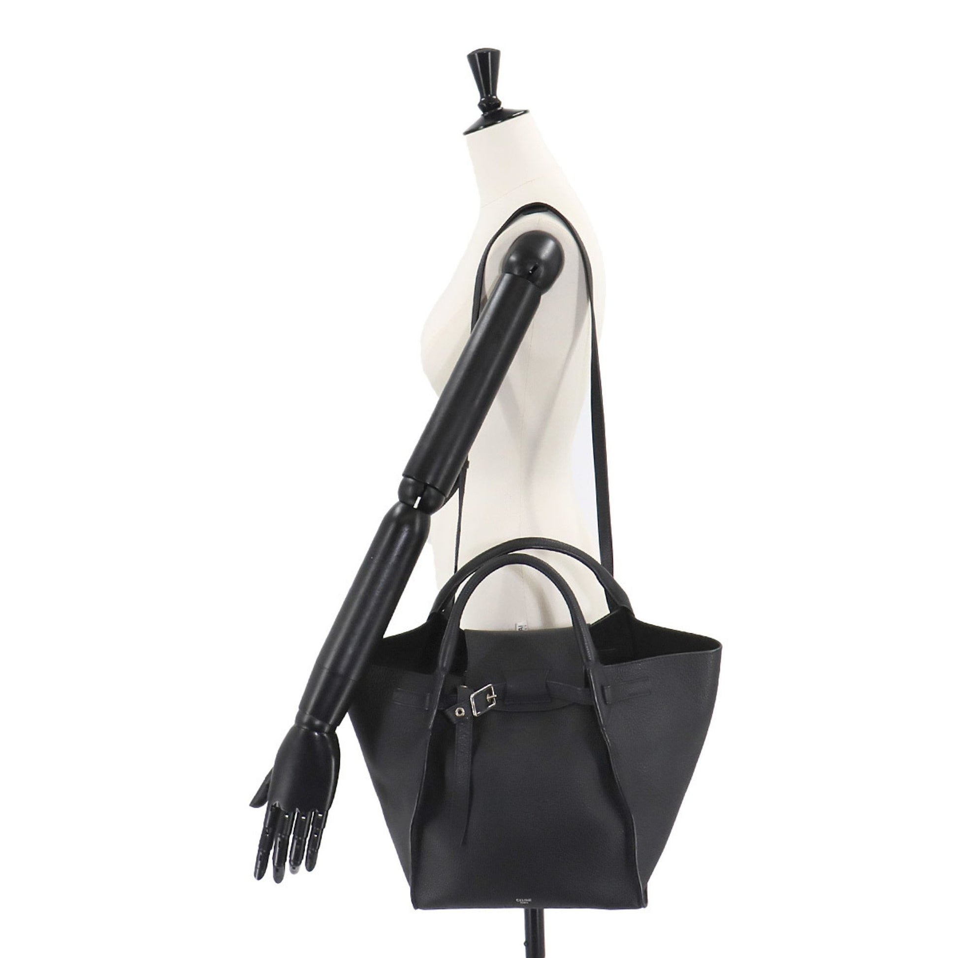 Céline Big bag, Black, Leather, shoulder