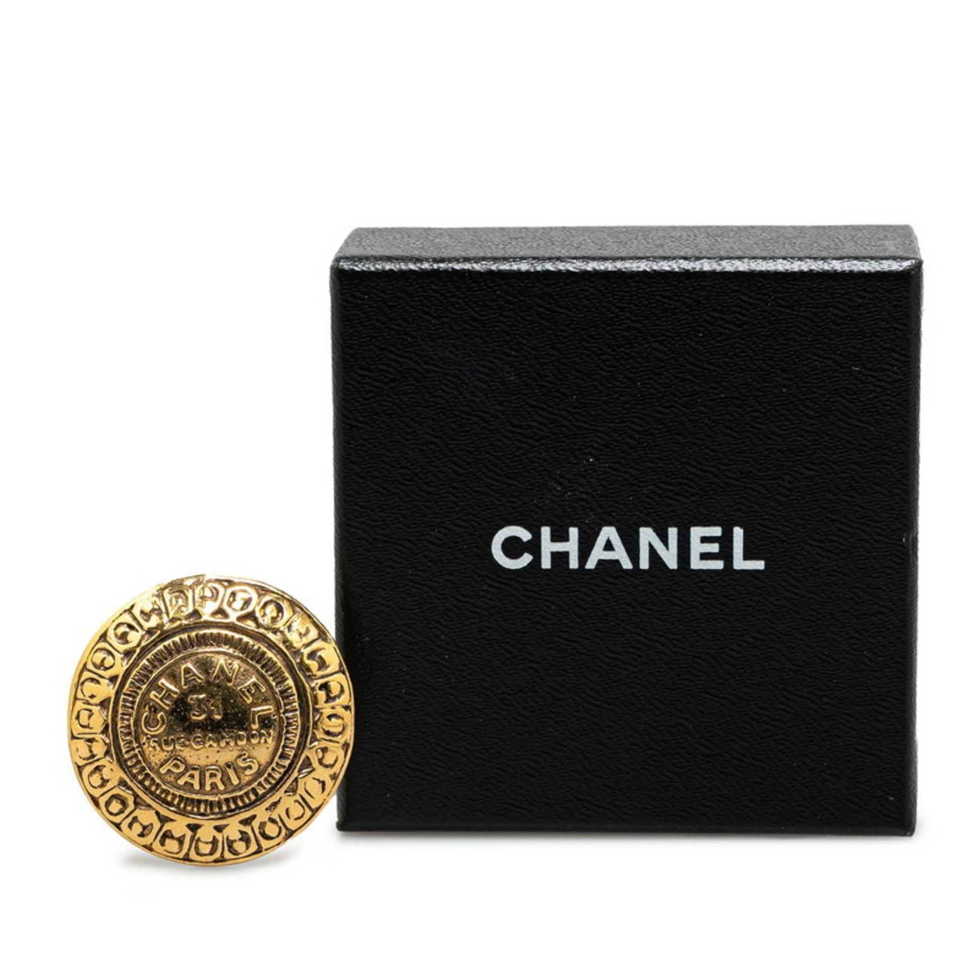 Chanel Cambon, Gold, Gold Plated, brooch