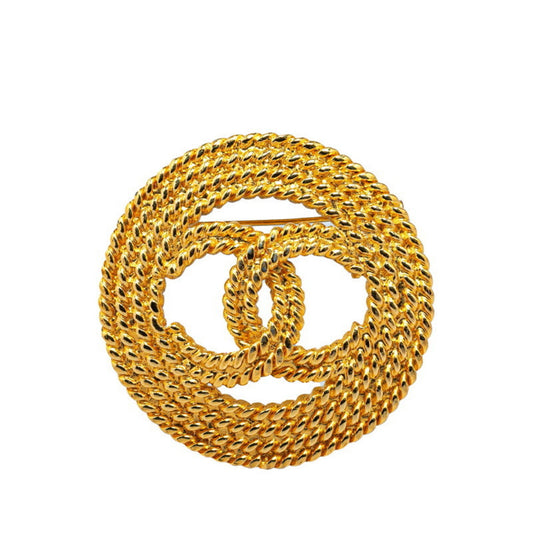 Chanel Coco Mark, Gold, Gold Plated, brooch