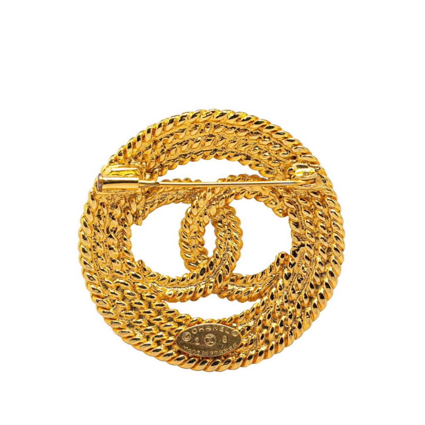 Chanel Coco Mark, Gold, Gold Plated, brooch