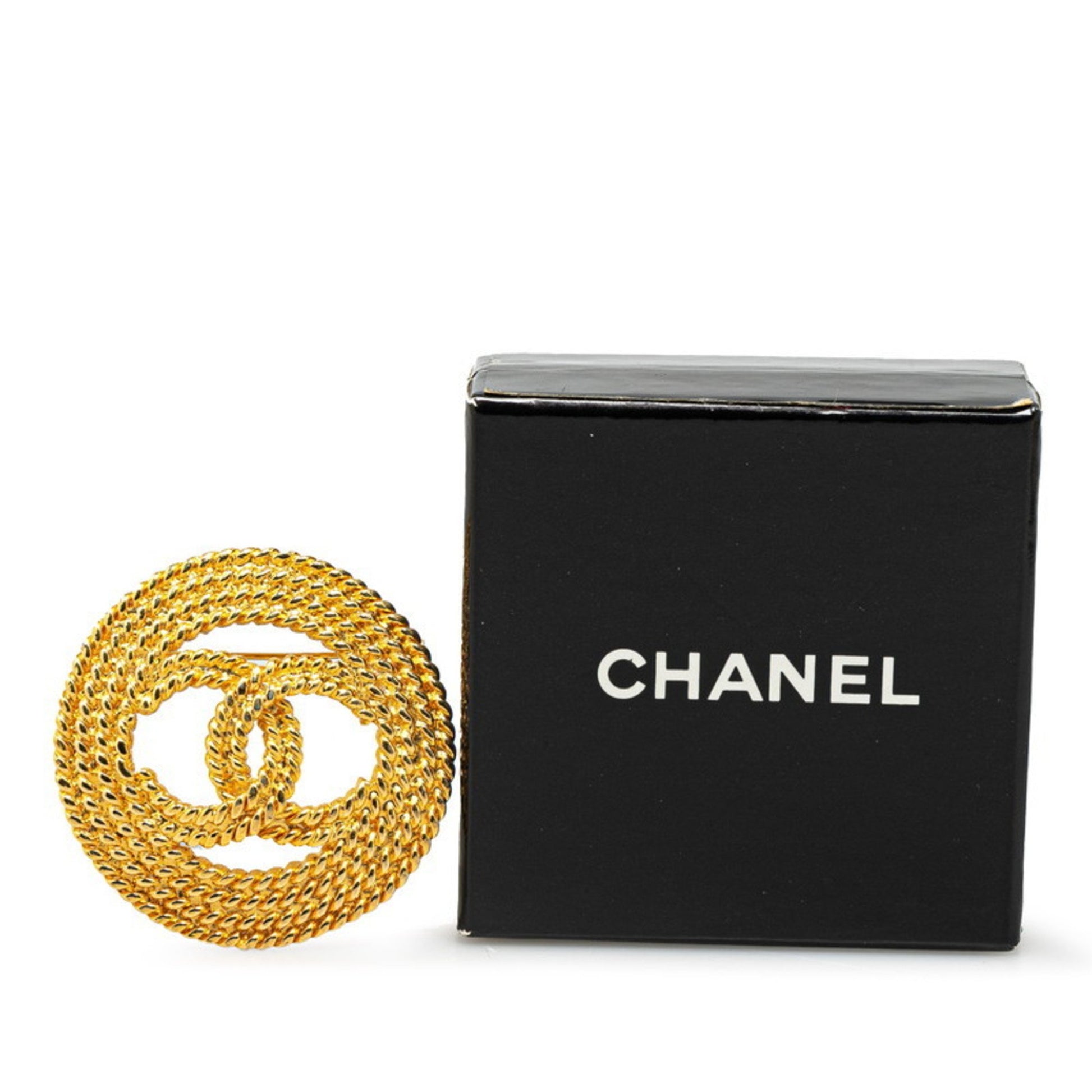 Chanel Coco Mark, Gold, Gold Plated, brooch