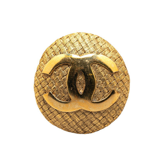 Chanel Coco Mark, Gold, Gold Plated, brooch