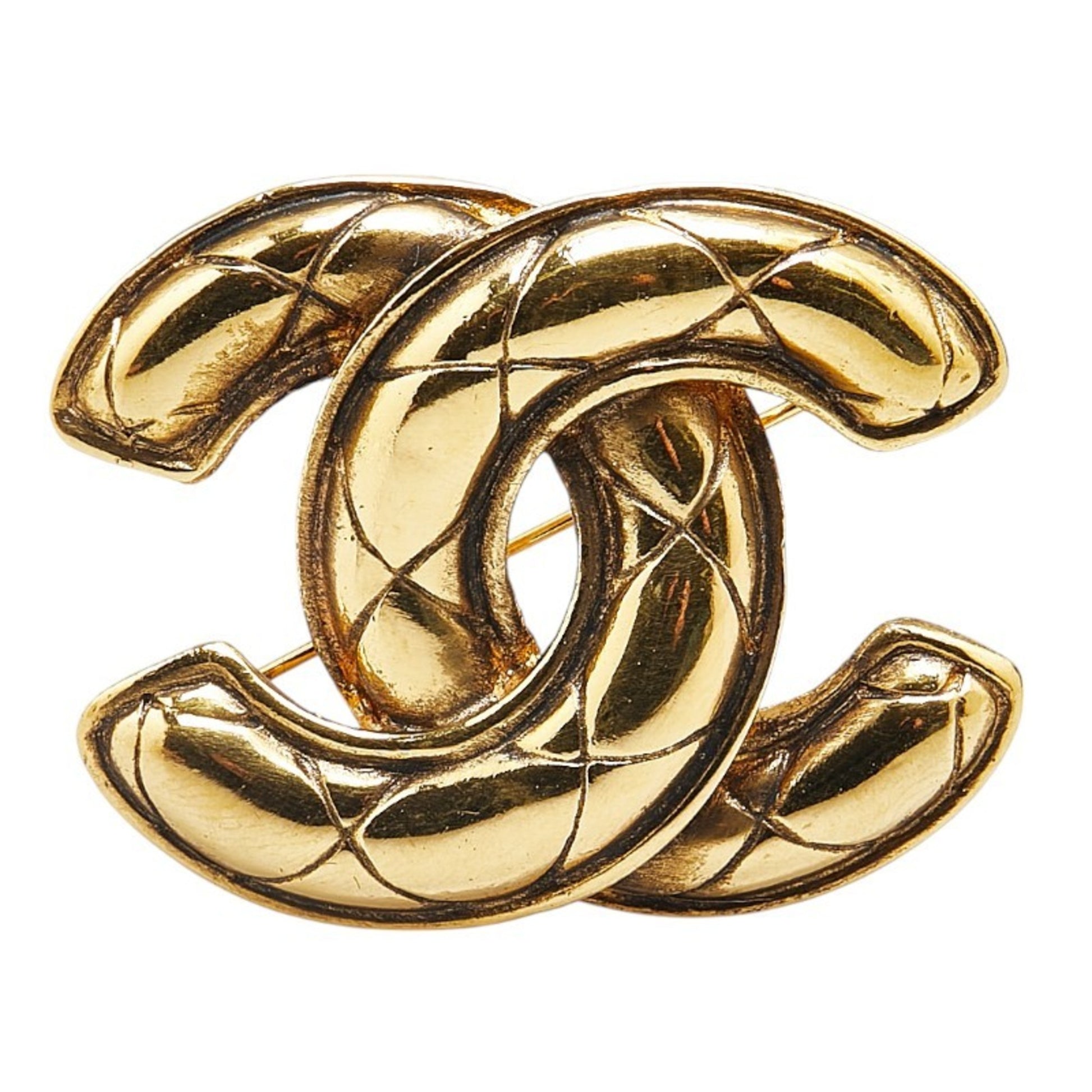 Chanel Coco Mark, Gold, Gold Plated, brooch