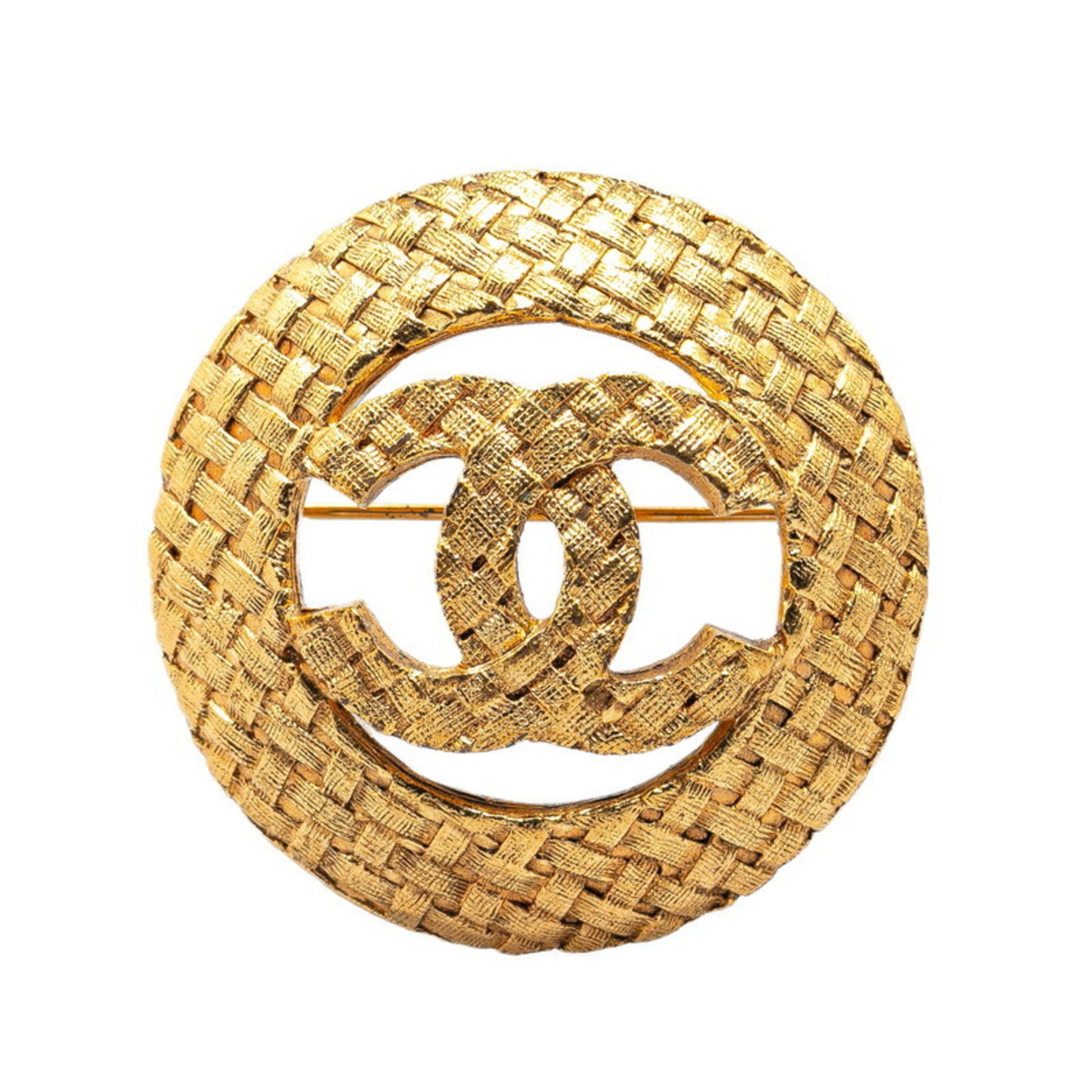 Chanel Coco Mark, Gold, Gold Plated, brooch