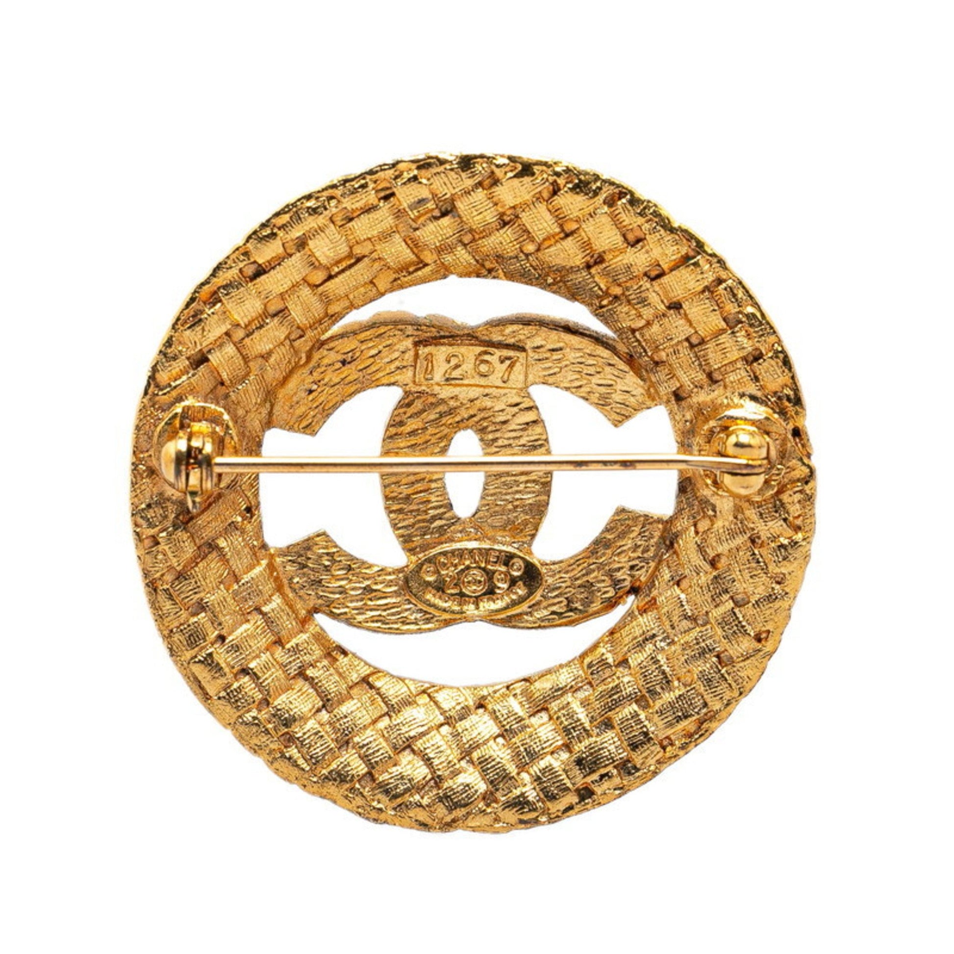 Chanel Coco Mark, Gold, Gold Plated, brooch