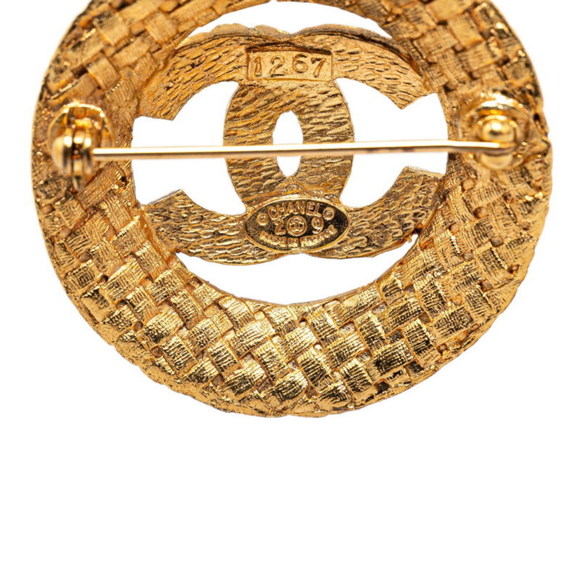 Chanel Coco Mark, Gold, Gold Plated, brooch