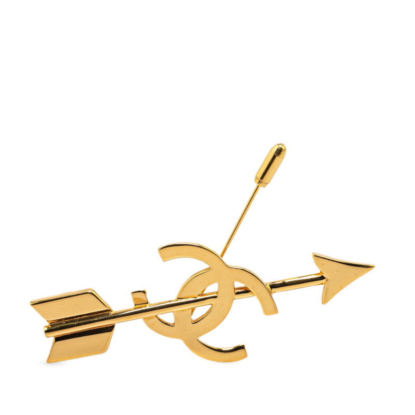 Chanel Coco Mark, Gold, Gold Plated, brooch