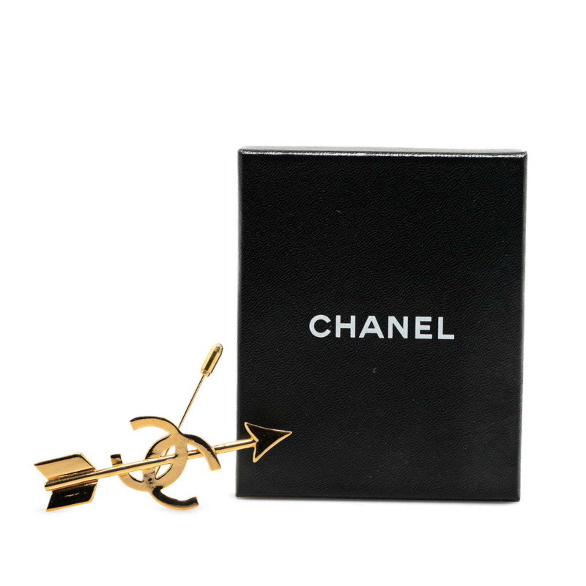 Chanel Coco Mark, Gold, Gold Plated, brooch