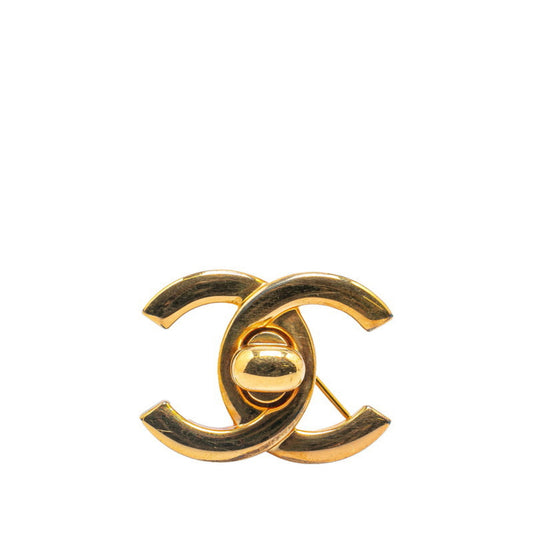 Chanel Coco Mark, Gold, Gold Plated, brooch