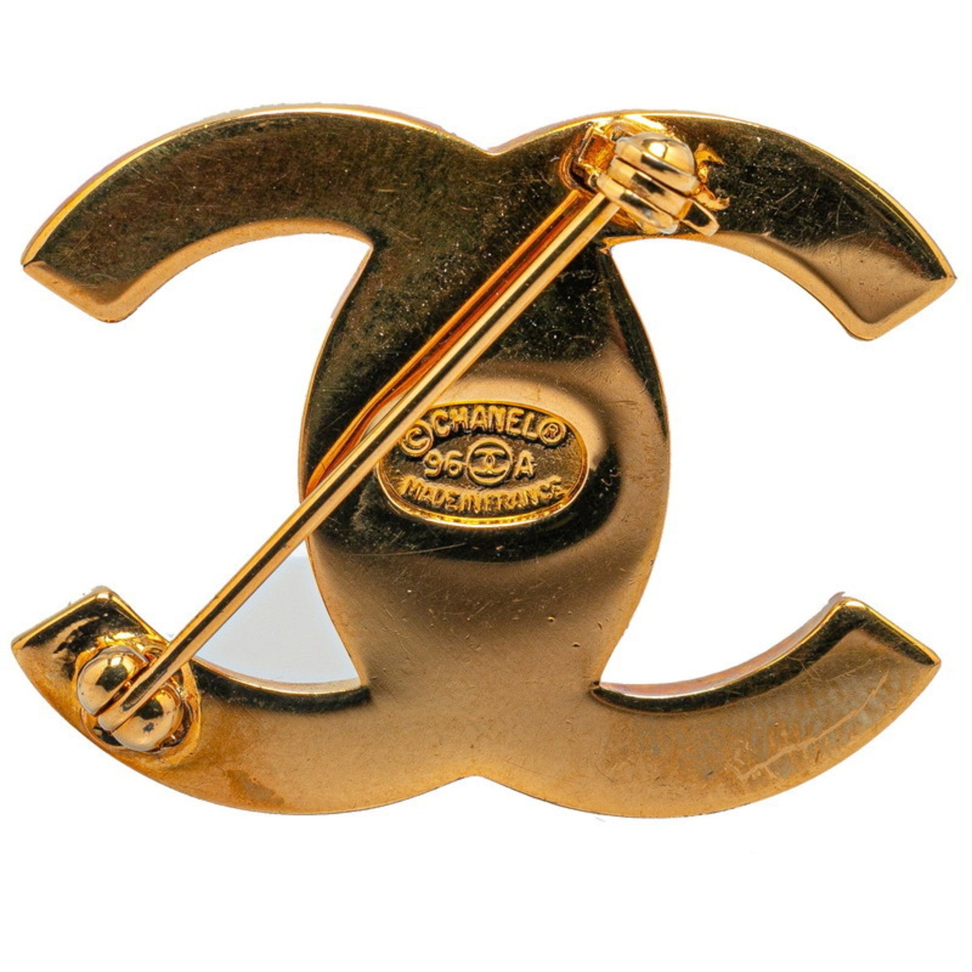 Chanel Coco Mark, Gold, Gold Plated, brooch