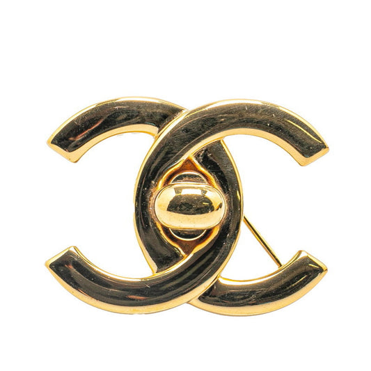 Chanel Coco Mark, Gold, Gold Plated, brooch