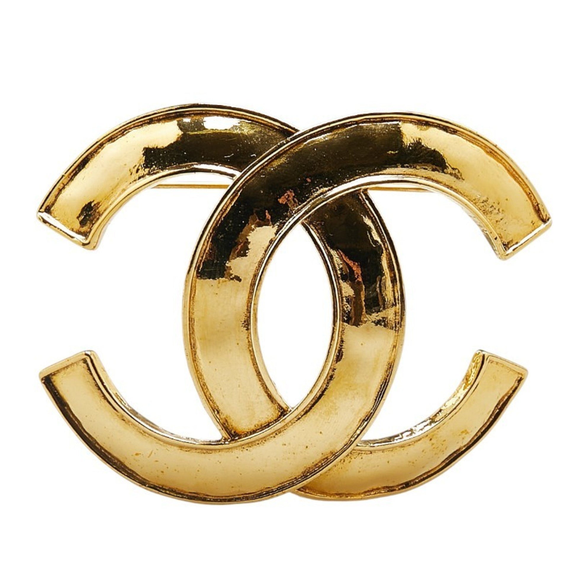 Chanel Coco Mark, Gold, Gold Plated, brooch