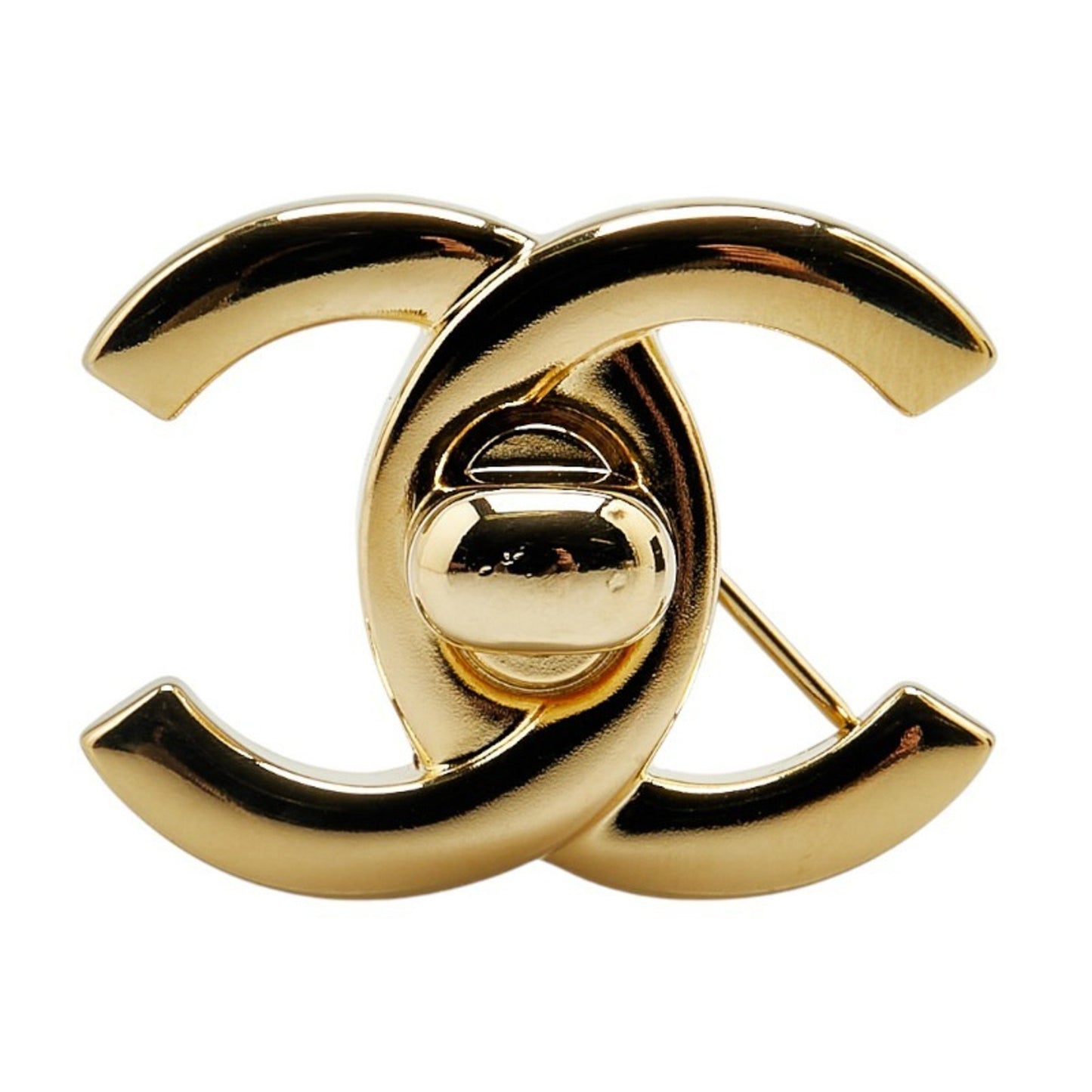 Chanel Coco Mark, Gold, Gold Plated, brooch