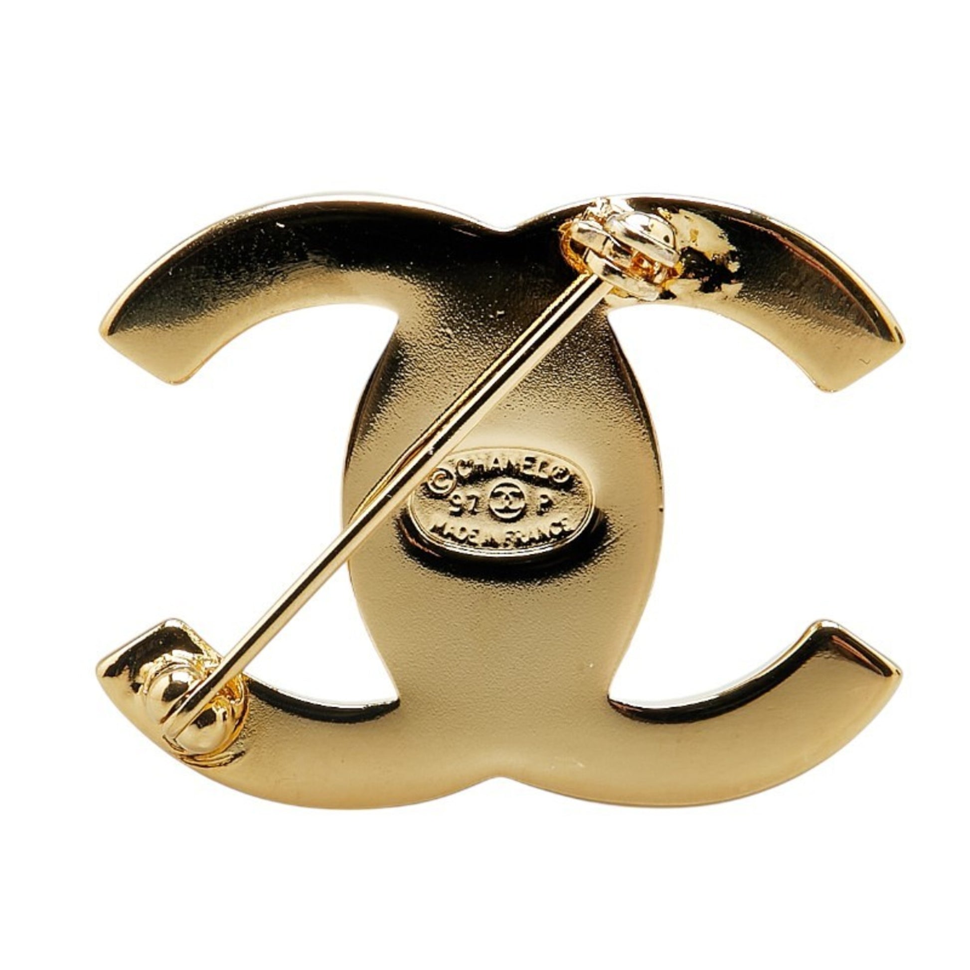 Chanel Coco Mark, Gold, Gold Plated, brooch