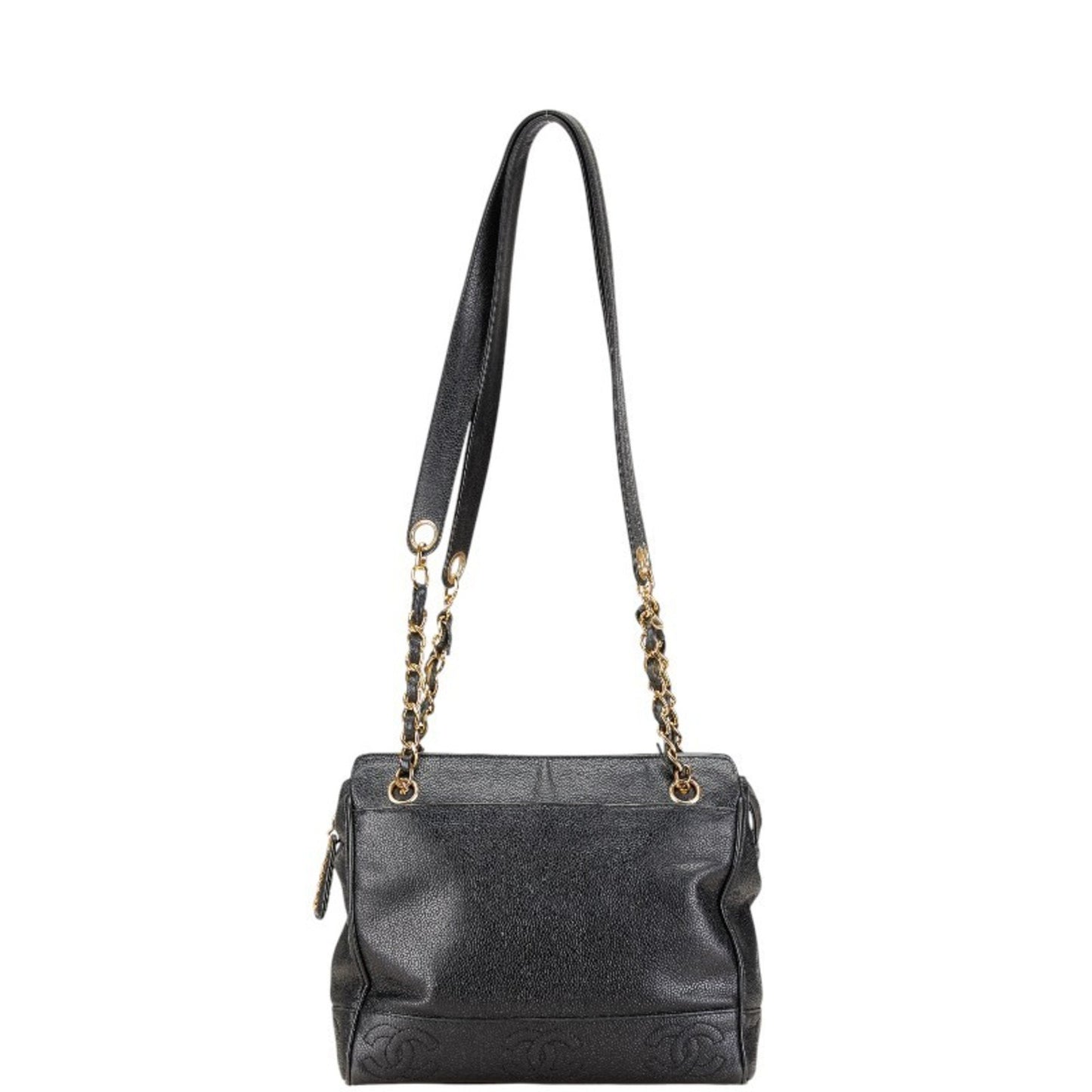 Chanel Triple coco, Black, Leather, shoulder