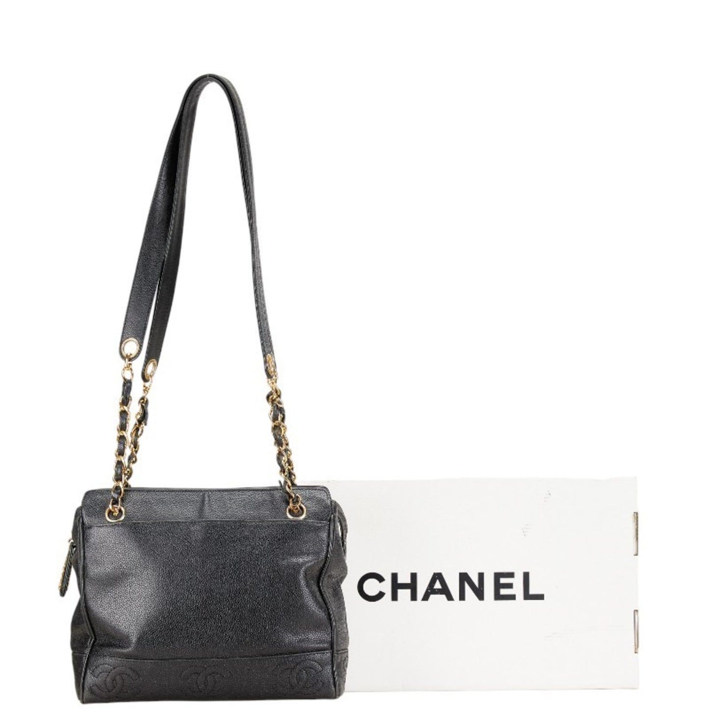 Chanel Triple coco, Black, Leather, shoulder