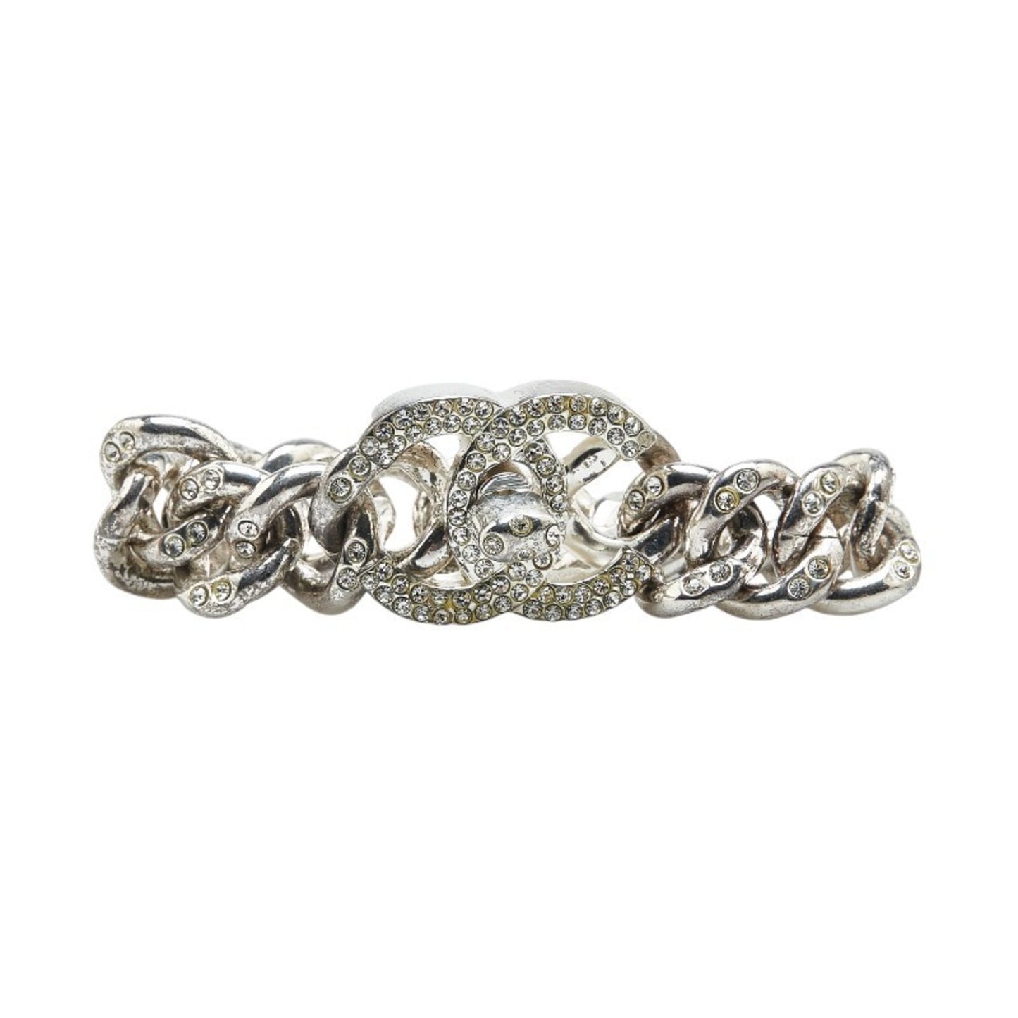 Chanel Coco Mark, Silver, Metal, bracelet