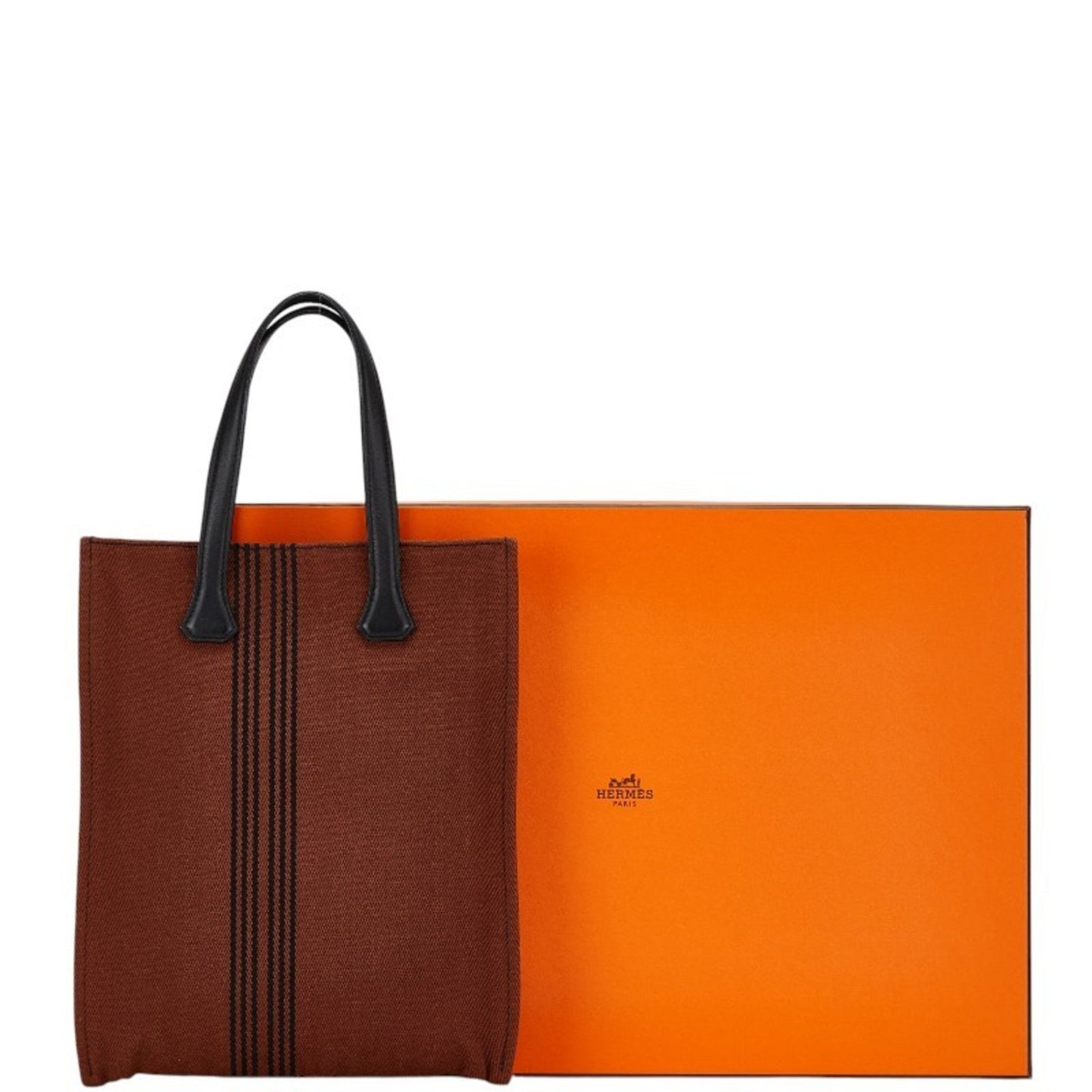 Hermès Potamos, Brown, Leather, tote