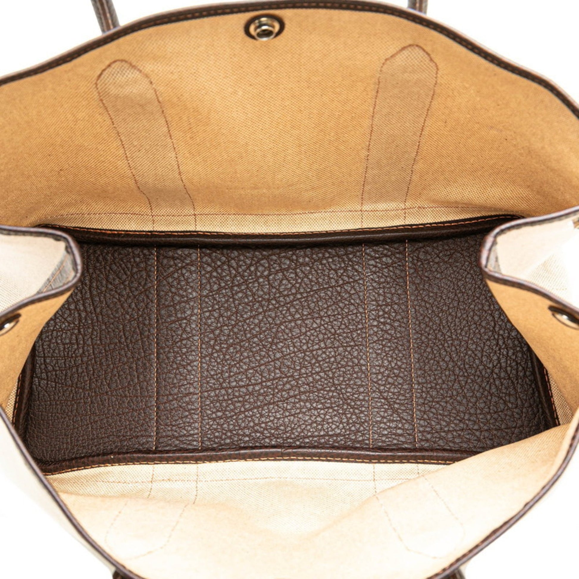Hermès Garden Party, Beige, Canvas, handbag