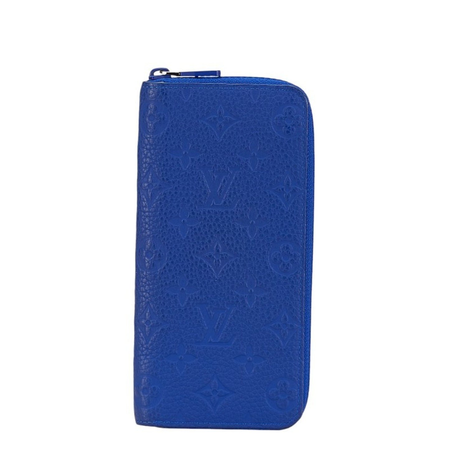 Louis Vuitton Zippy Wallet Vertical, Blue, Leather, wallet