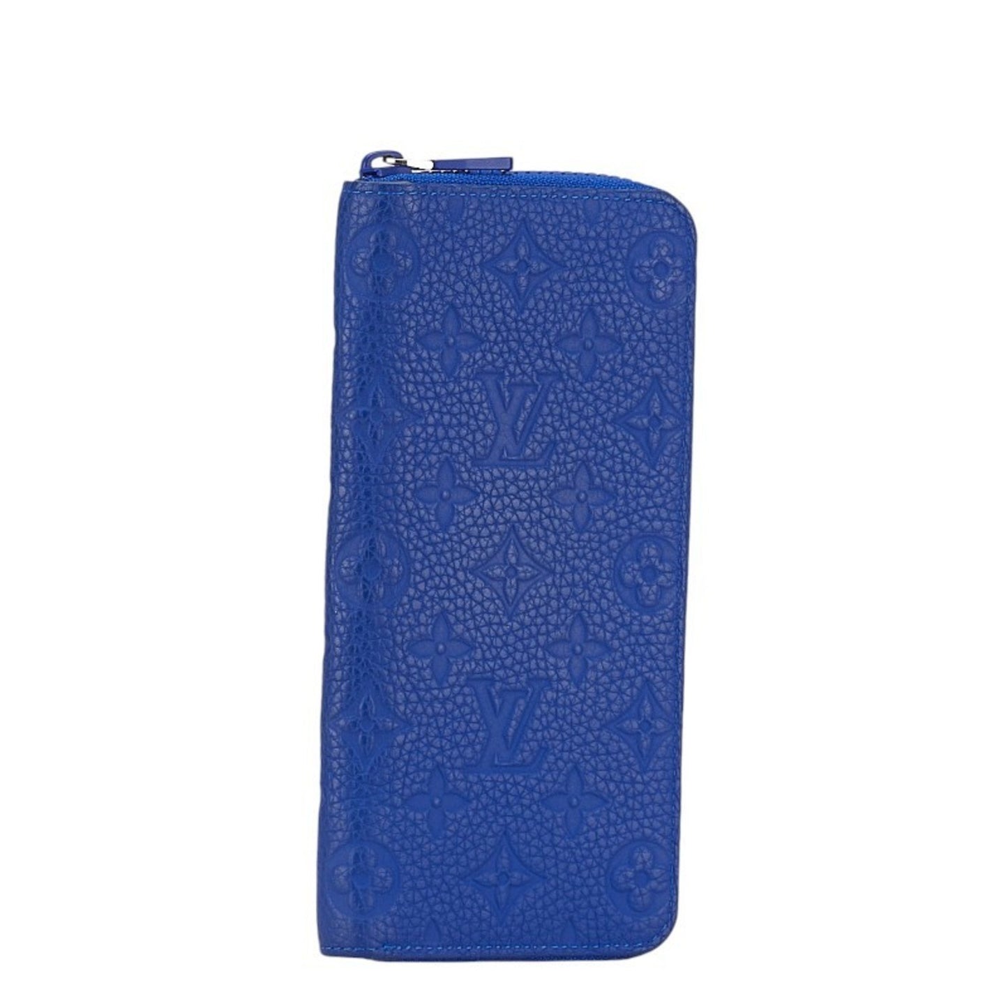 Louis Vuitton Zippy Wallet Vertical, Blue, Leather, wallet