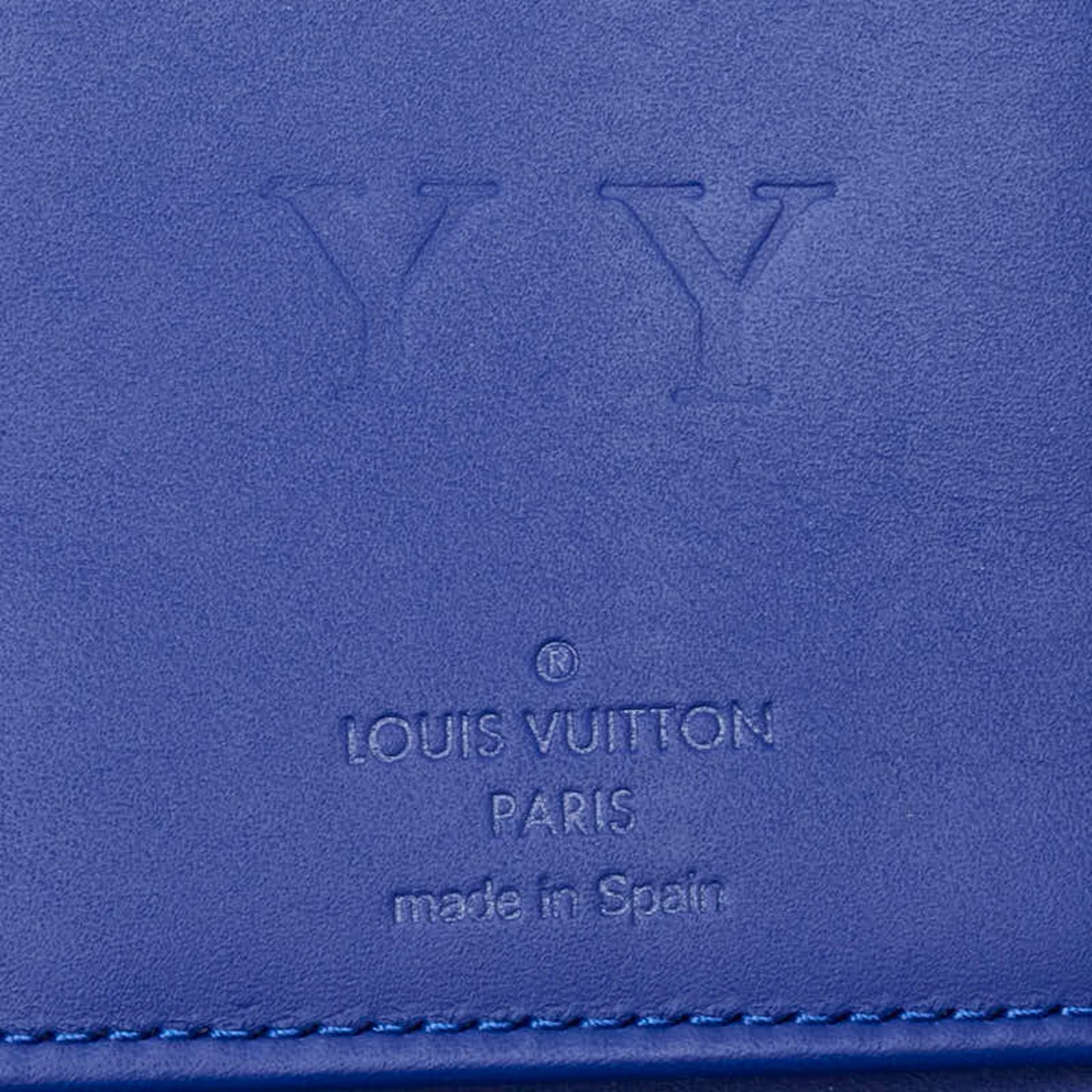 Louis Vuitton Zippy Wallet Vertical, Blue, Leather, wallet