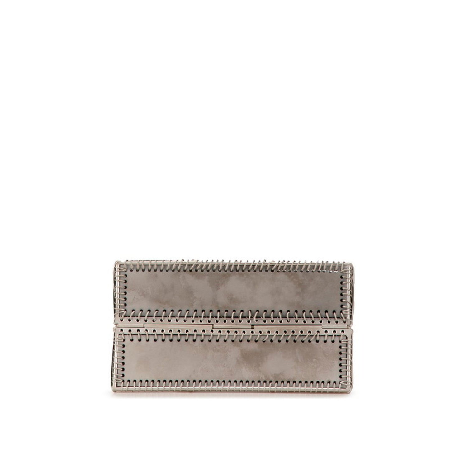 Salvatore Ferragamo Gancini, Silver, Metal, handbag