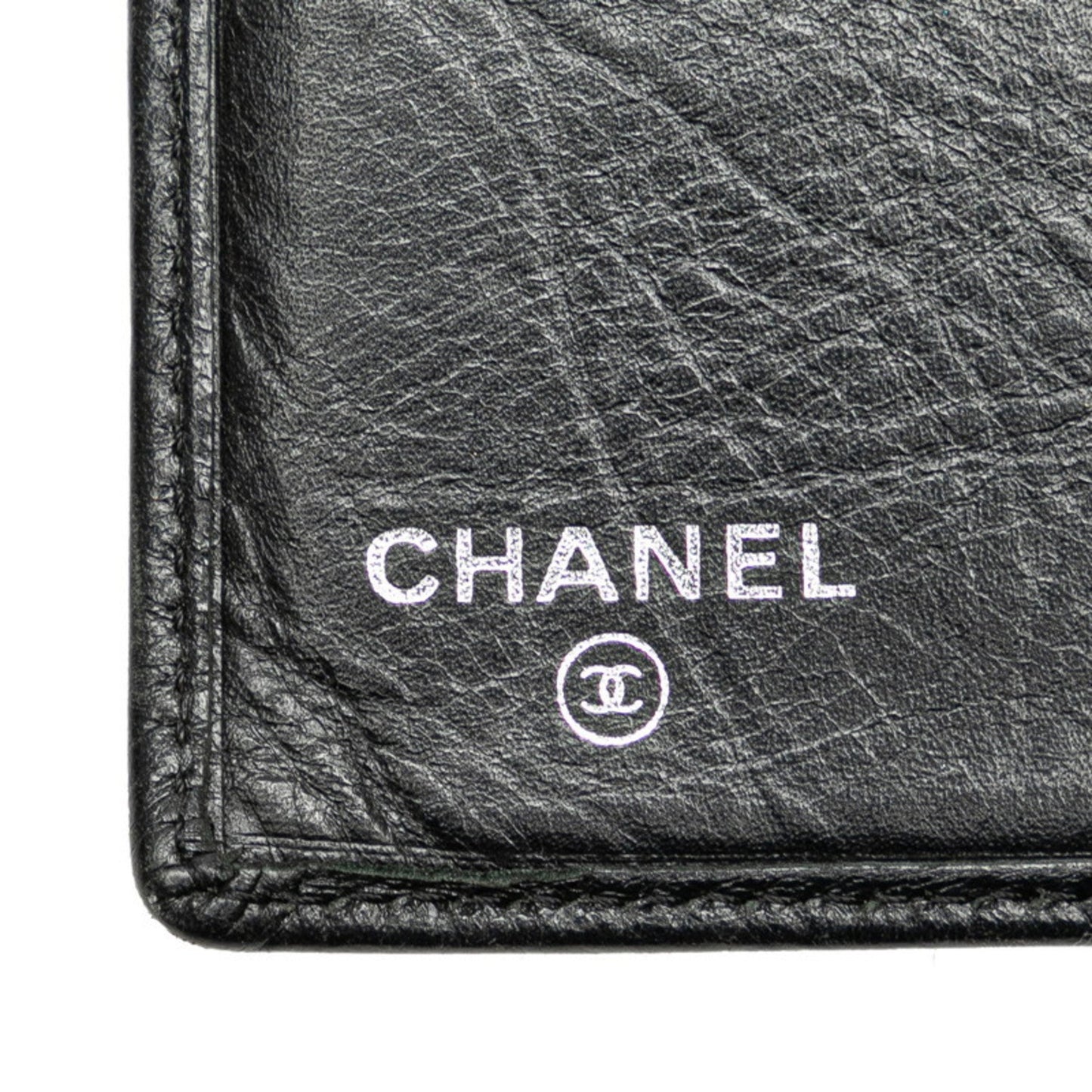 Chanel Cambon, Black, Leather, wallet