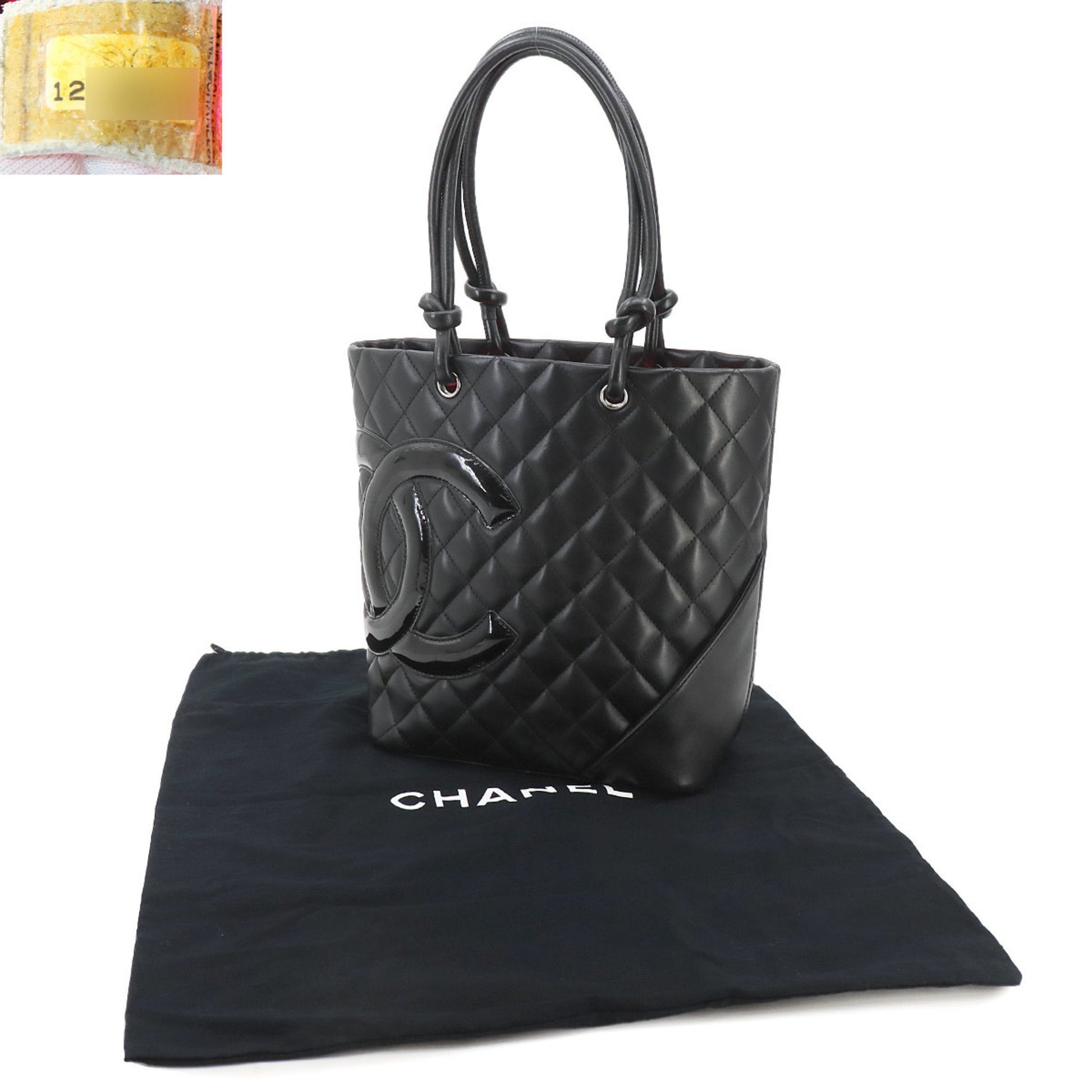 Chanel Cambon line, Black, Leather, tote