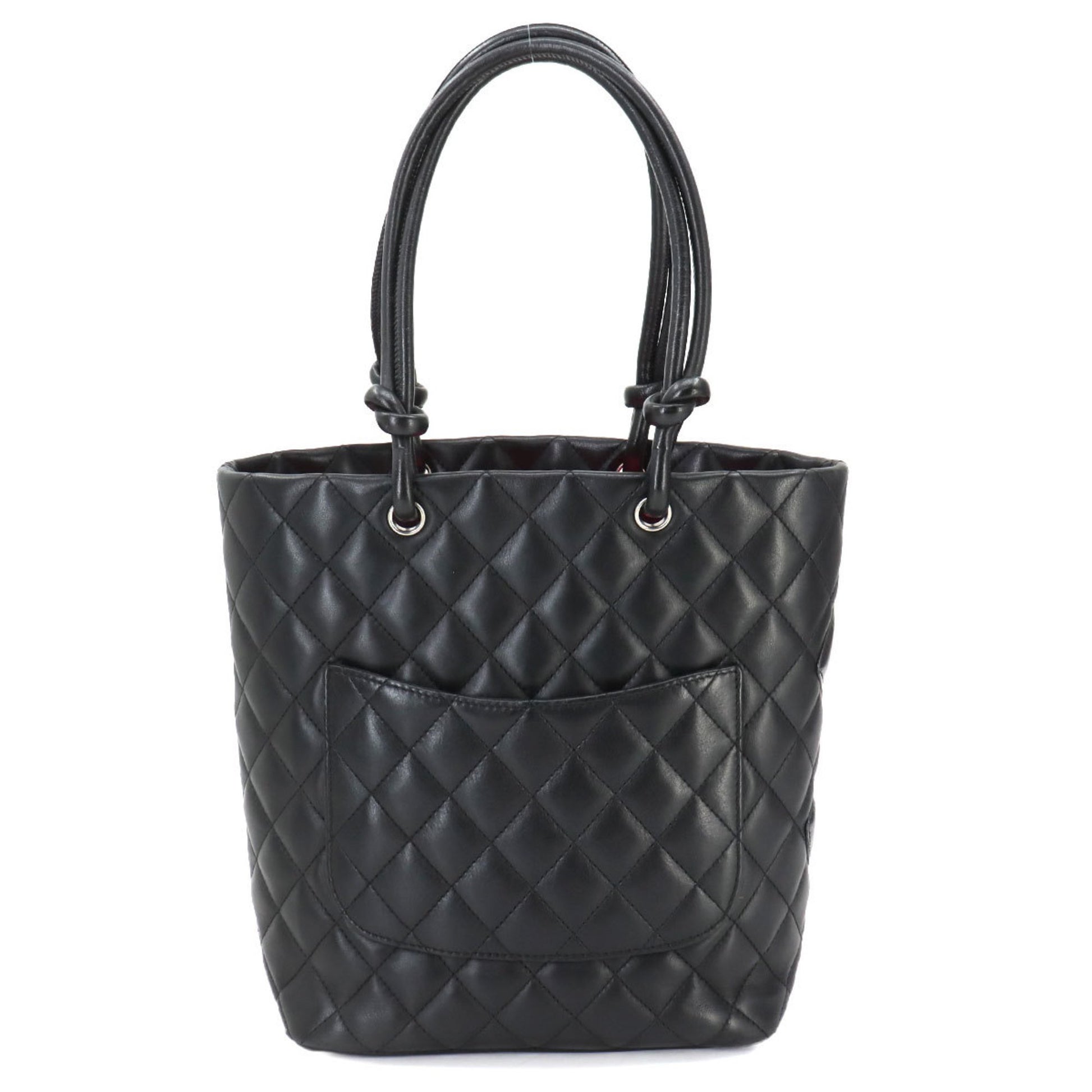 Chanel Cambon line, Black, Leather, tote