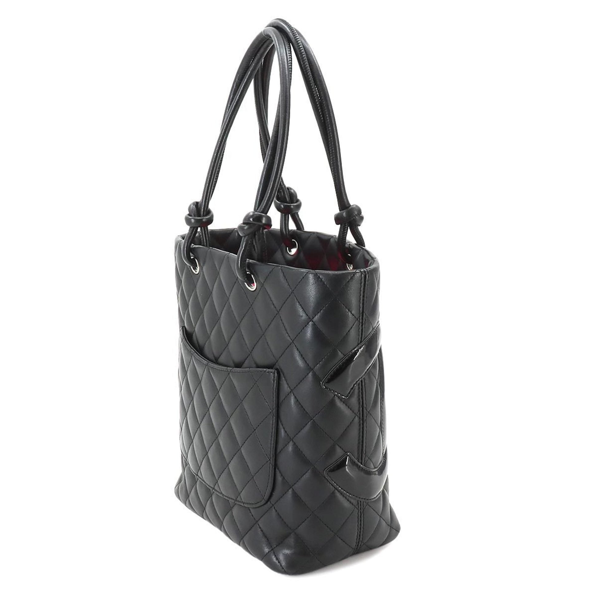 Chanel Cambon line, Black, Leather, tote