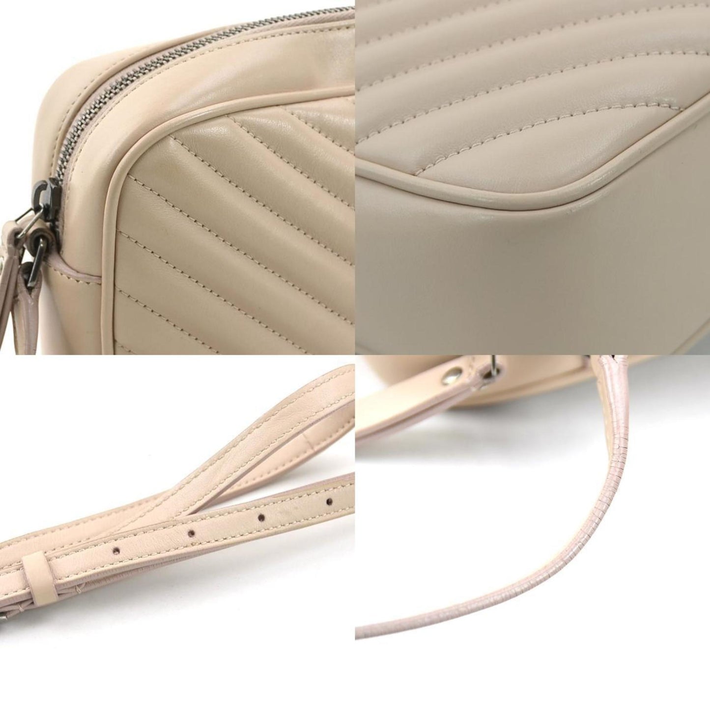 Saint Laurent Lou, Beige, Leather, shoulder