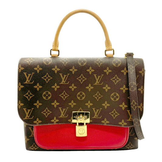 Louis Vuitton Marignan, Brown, Canvas, handbag