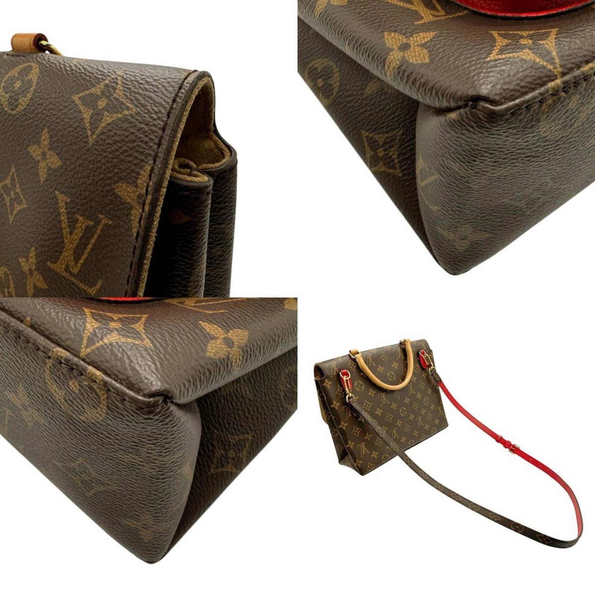 Louis Vuitton Marignan, Brown, Canvas, handbag