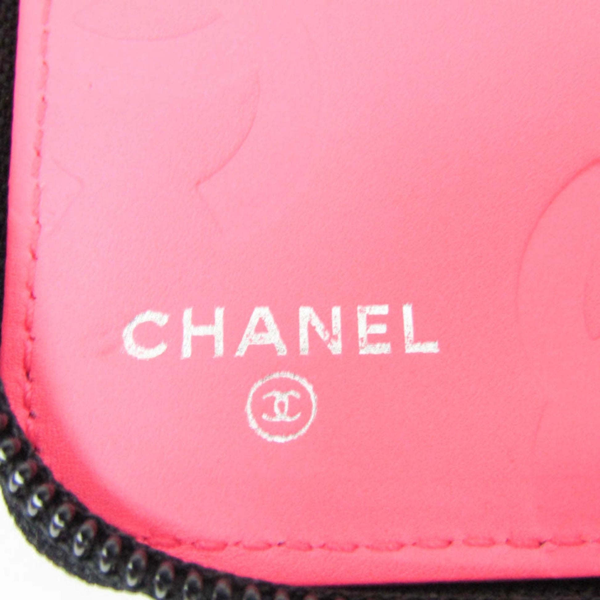 Chanel Cambon line, Black, Leather, wallet