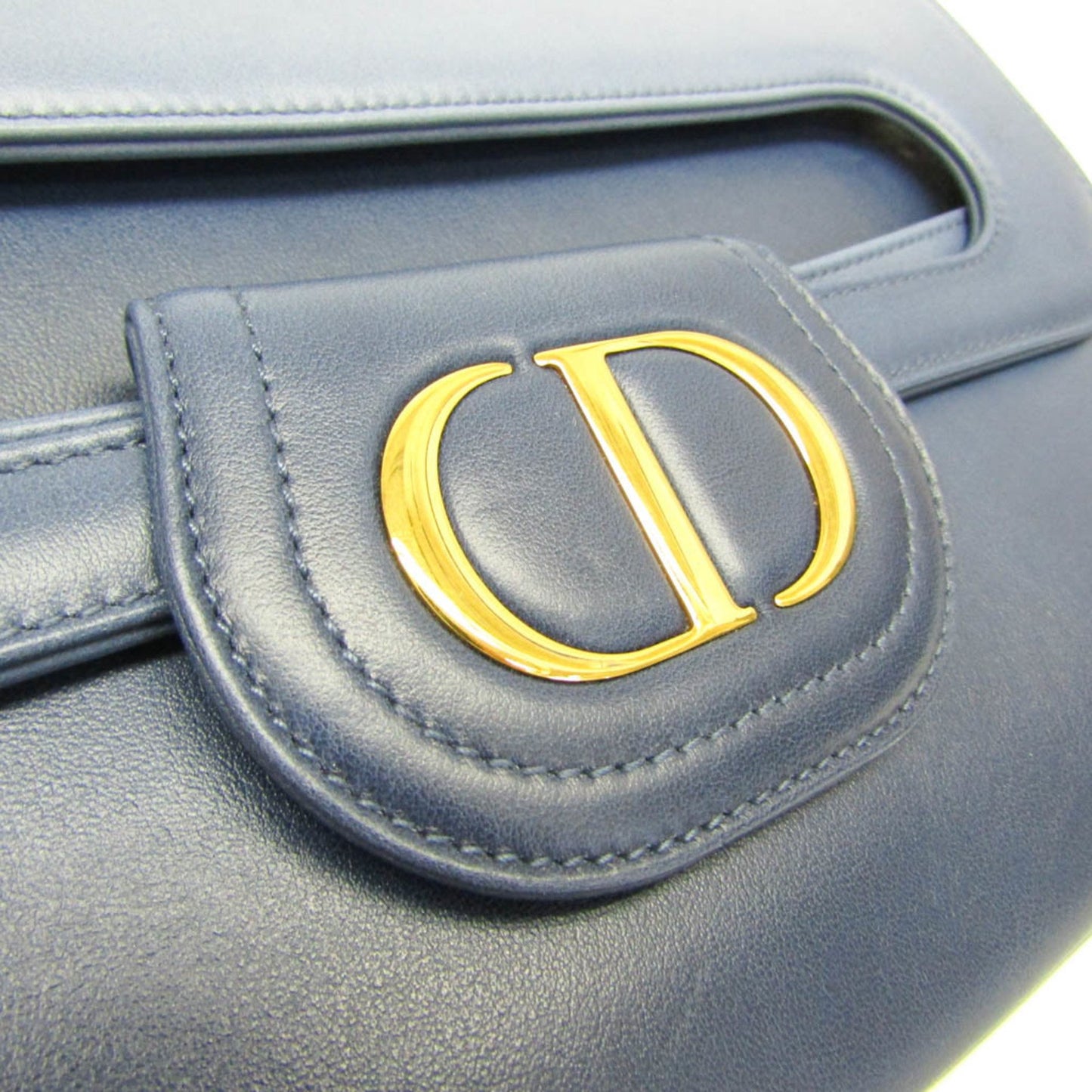 Dior --, Blue, Leather, clutch