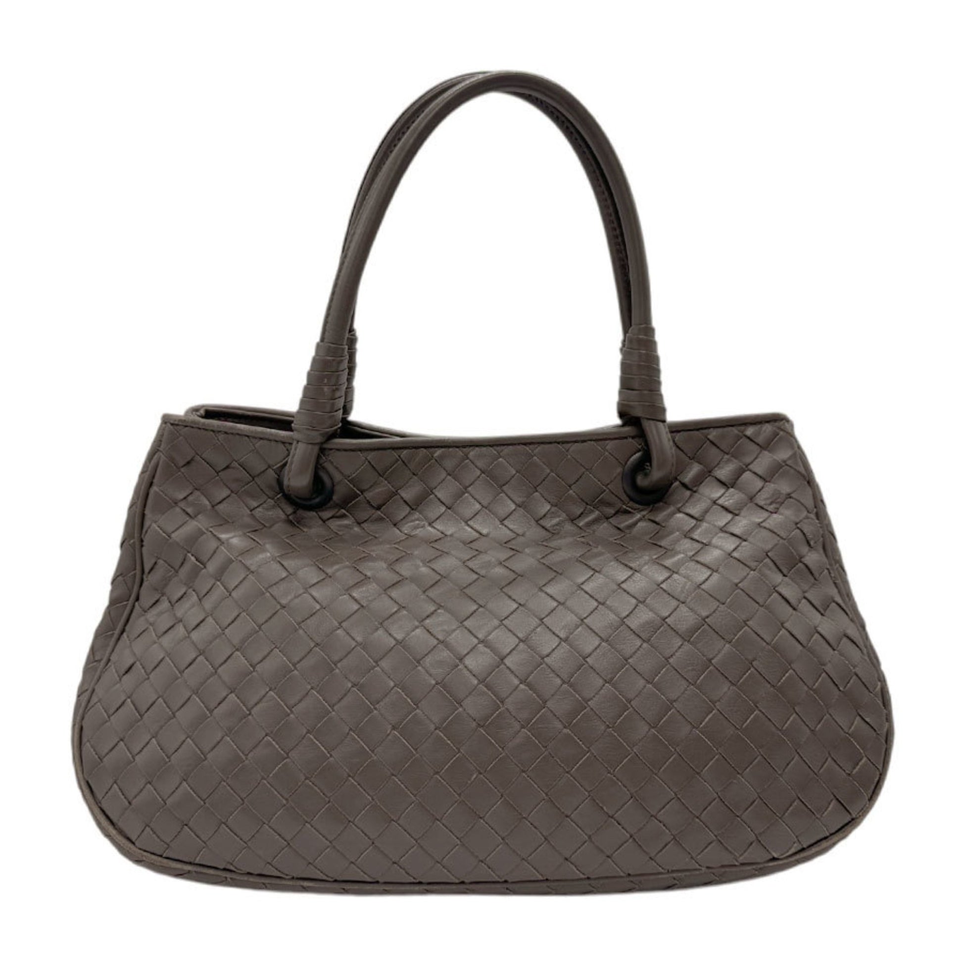 Bottega Veneta Intrecciato, Brown, Leather, handbag