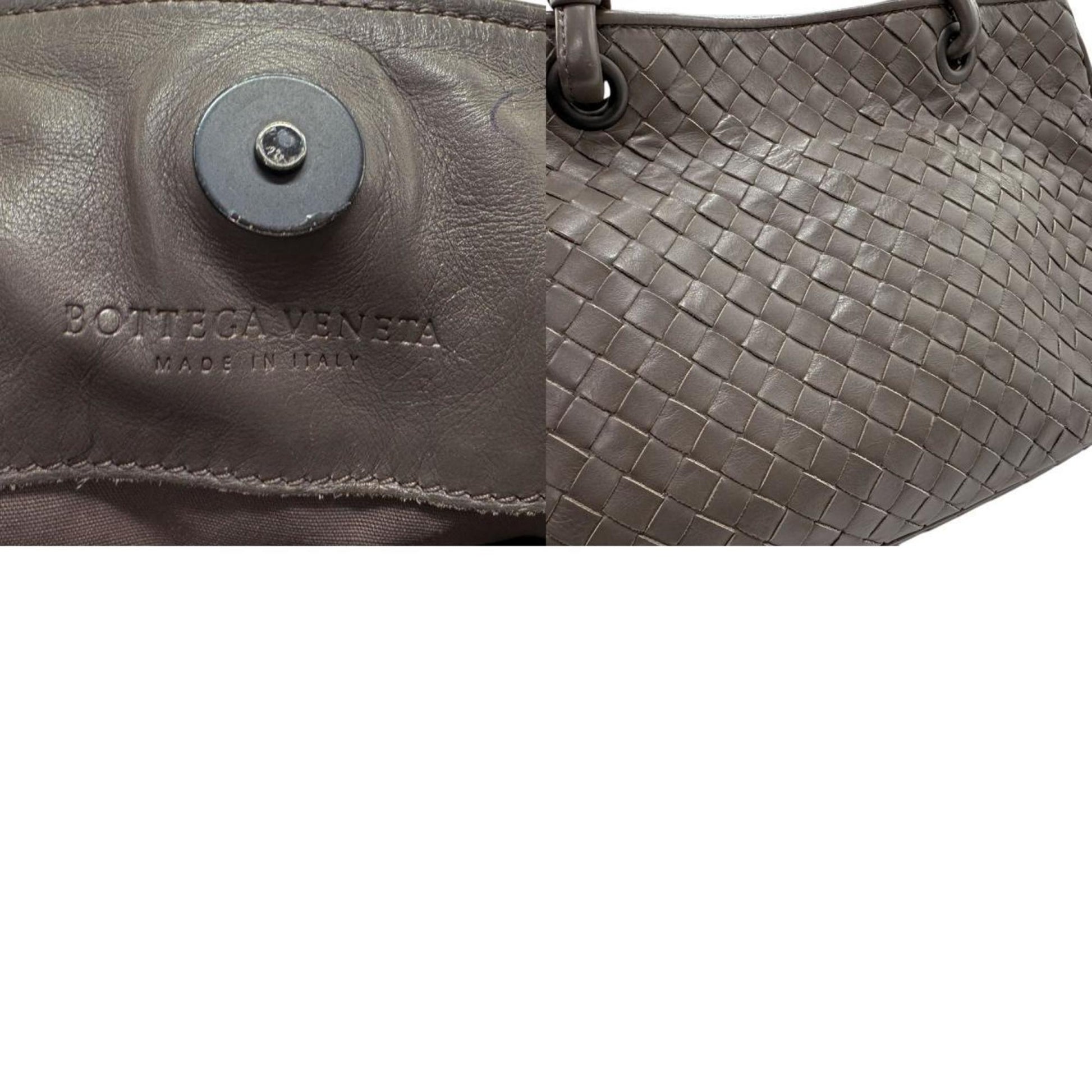 Bottega Veneta Intrecciato, Brown, Leather, handbag