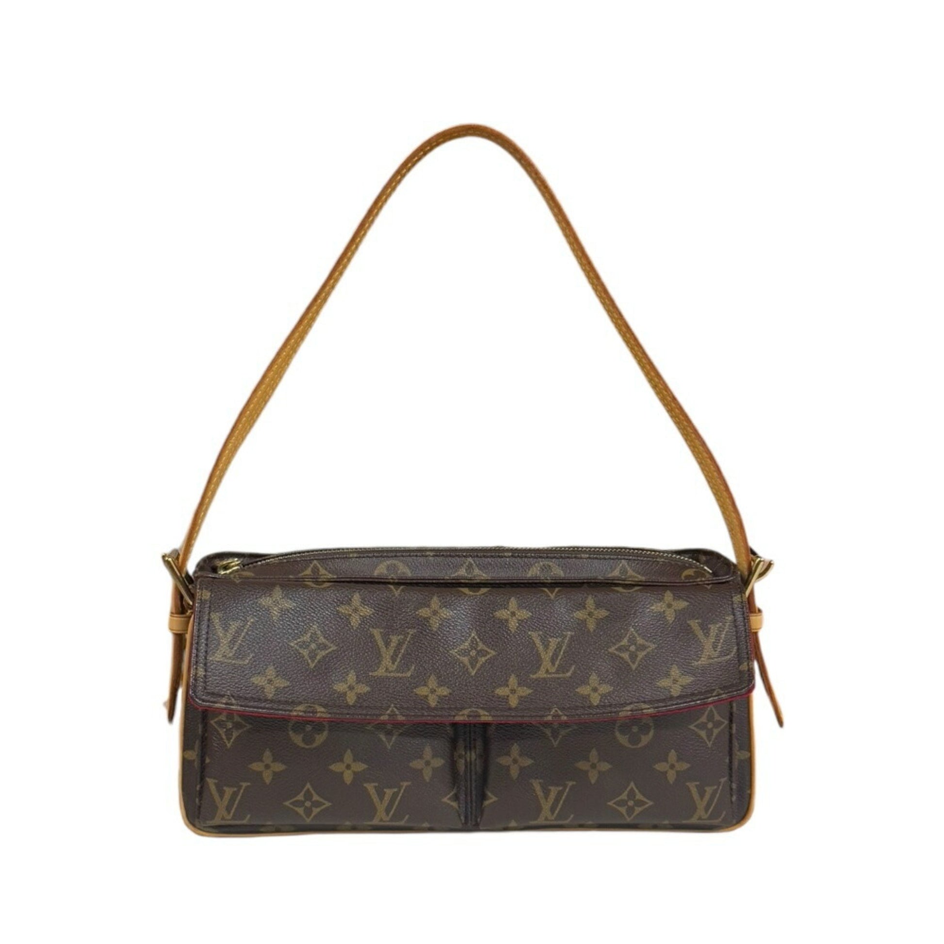 Louis Vuitton Viva Cité, Brown, Canvas, shoulder