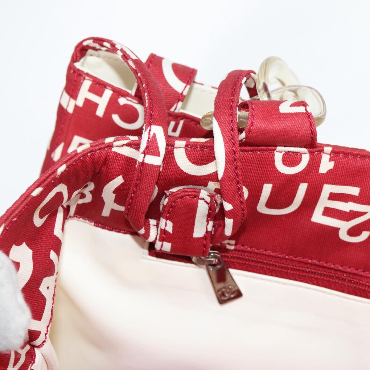 Chanel By sea, Red, Canvas, tote