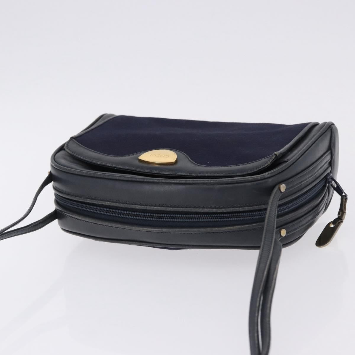 Gucci Micro GG Canvas Canvas, Navy, Canvas, Shoulder Bag