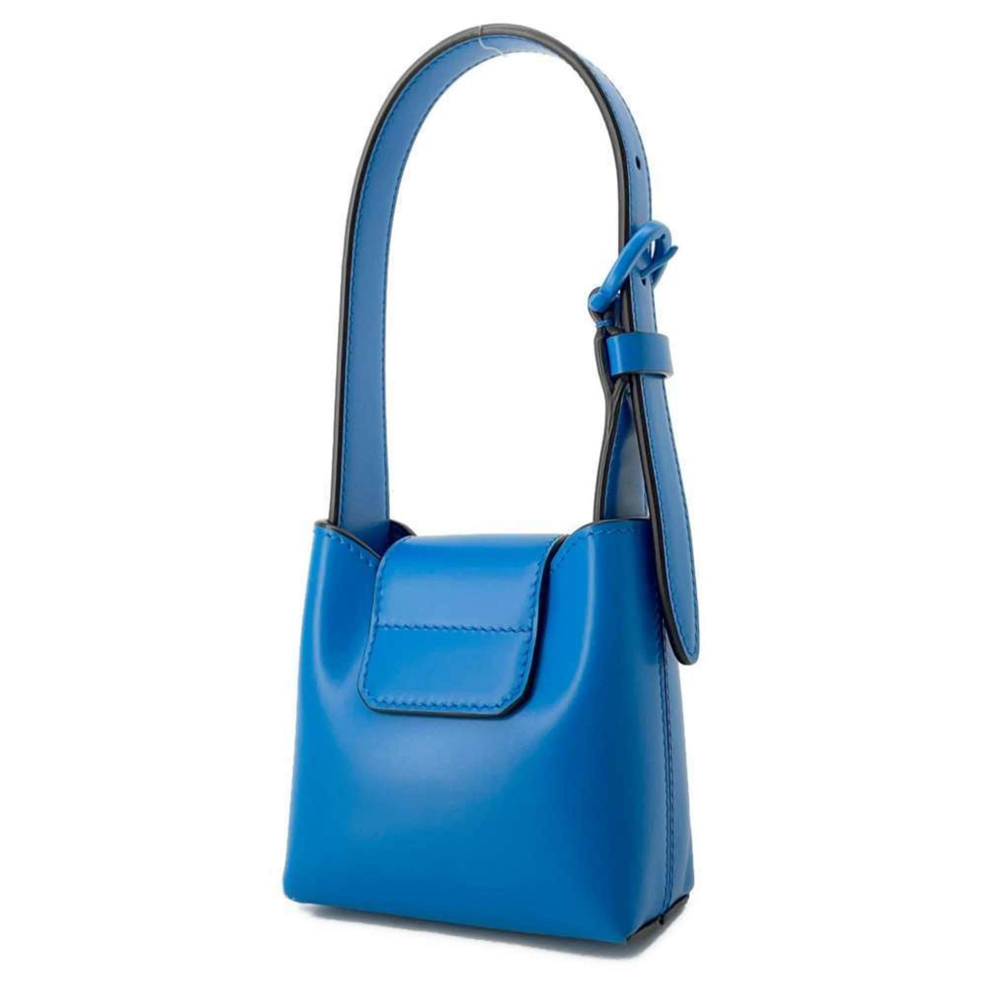 Salvatore Ferragamo Gancini, Blue, Leather, handbag