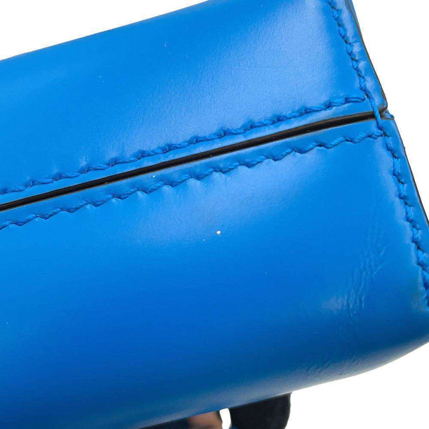 Salvatore Ferragamo Gancini, Blue, Leather, handbag