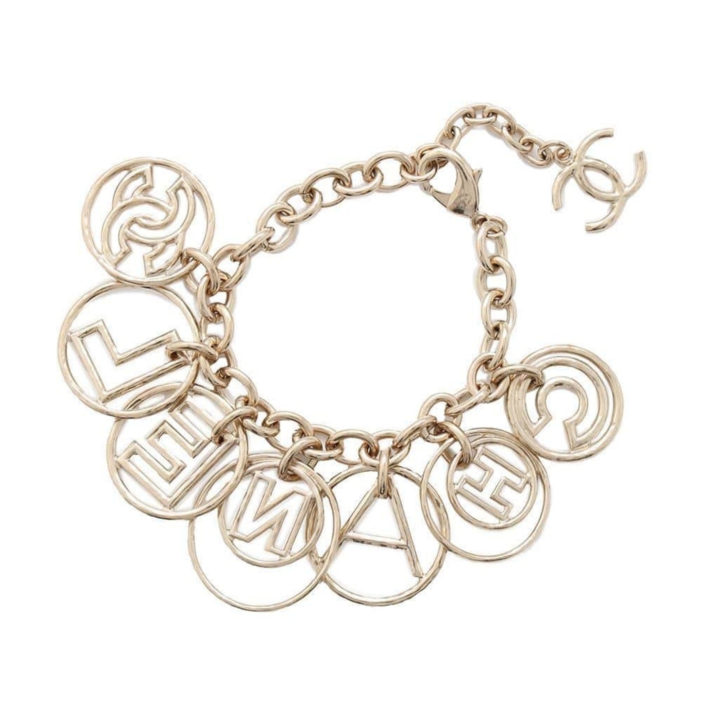 Chanel Coco Mark, Gold, Metal, bracelet