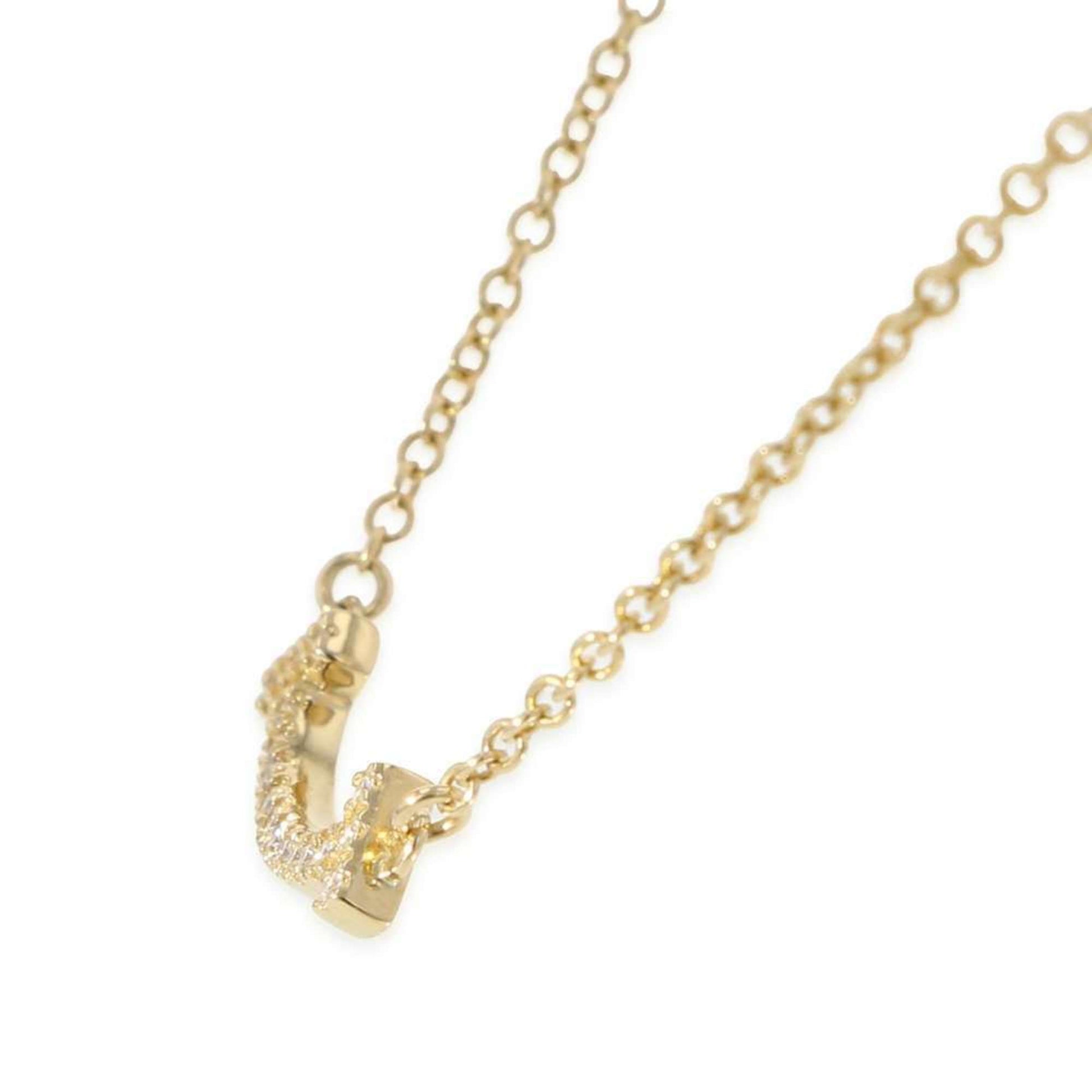 Tiffany & Co T Smile, Gold, Yellow Gold, necklace