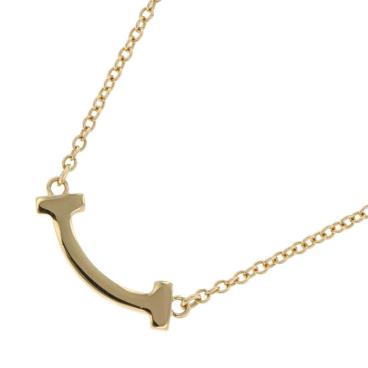 Tiffany & Co T Smile, Gold, Yellow Gold, necklace