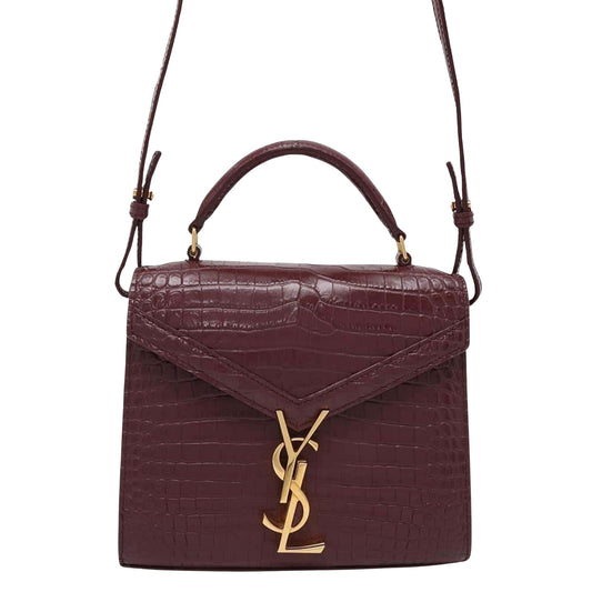 Saint Laurent Cassandra, Burgundy, Leather, handbag