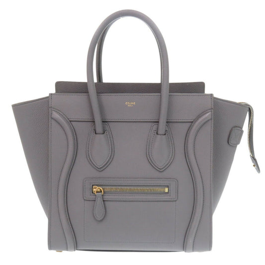 Céline Luggage, Grey, Leather, handbag