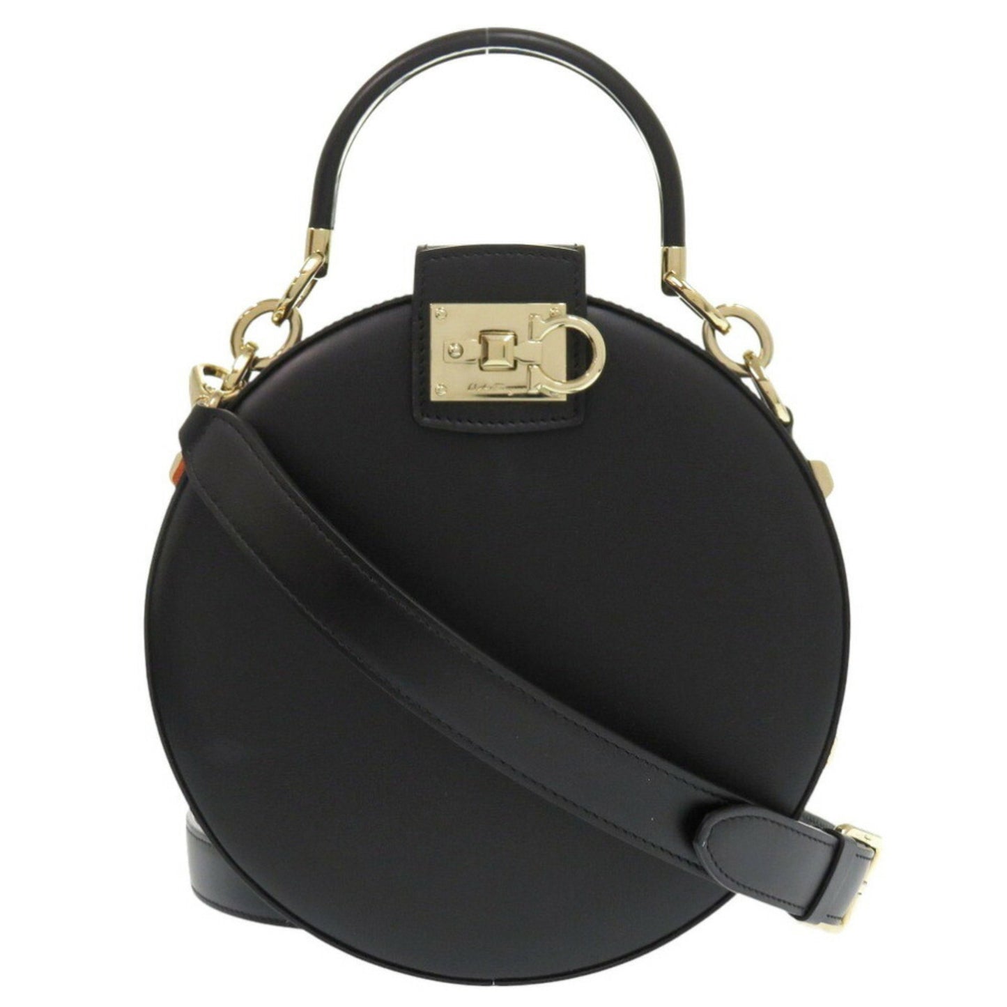 Salvatore Ferragamo Studio, Black, Leather, handbag